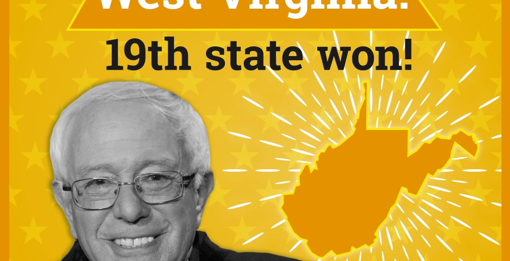Bernie Sanders Wins West Virginia.